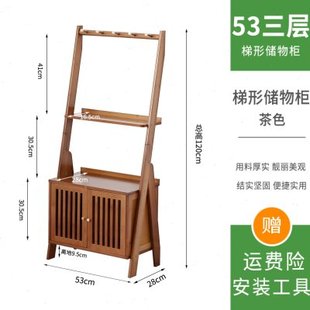 促书架落地置物架简约现代客厅卧室多层收纳架靠墙隔板梯形花架书