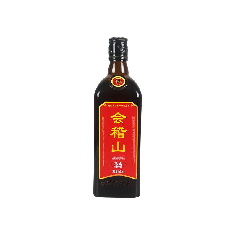 会稽山绍兴黄酒纯正五年花雕加饭酒陈年糯米花雕酒500ml*1瓶