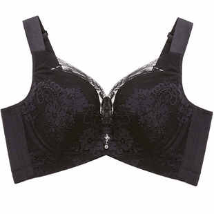 芬怡薄款无钢圈大码调整型收副乳内衣大胸显小蕾丝性感文胸EVB013