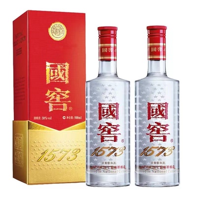 泸州老窖国窖1573 醇香浓郁优质白酒经典38度500ml×2瓶