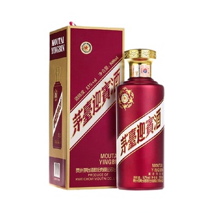 茅台紫迎宾53度迎宾酒500mL酱香型白酒送礼收藏Y