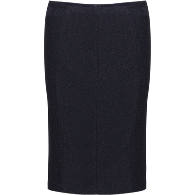 内搭修身女士蓝色半裙