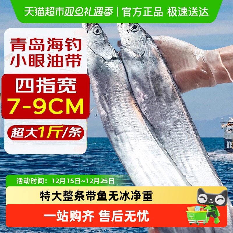 新鲜带鱼无冰特级大号青岛刀鱼