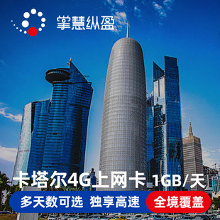 5G高速手机上网卡可选3G无限流量Vodafone 卡塔尔电话卡3 15天4G