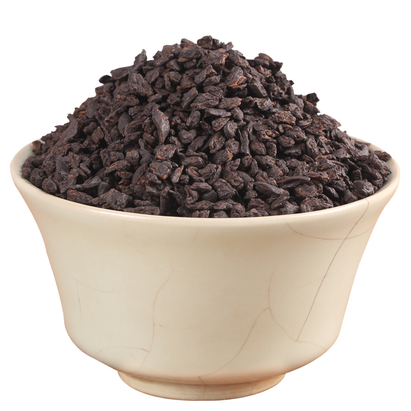 茗翔昊 茶化石普洱茶 碎銀子普洱 老茶頭 糯米香普洱茶熟茶120克