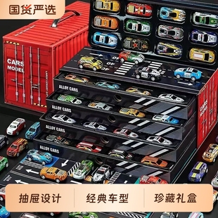 迷你赛车宝宝1一3岁6益智男孩2 合金小汽车模型仿真儿童玩具车套装