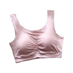 大码抹胸胖mm200斤妈妈背心式文胸莫代尔内衣无钢圈大胸胸罩奶罩