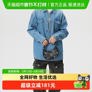 MLB老花系列手拎包小巧便携包包时尚简约休闲包斜挎包单肩包