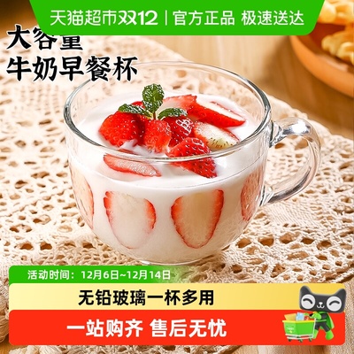 大容量燕麦早餐杯玻璃杯