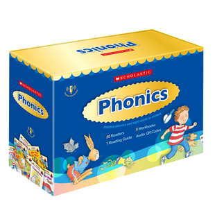 美国学乐英语自然拼读分级绘本36册全套 点读版 英文原版 Scholastic Phonics儿童小学启蒙英语练习册教材