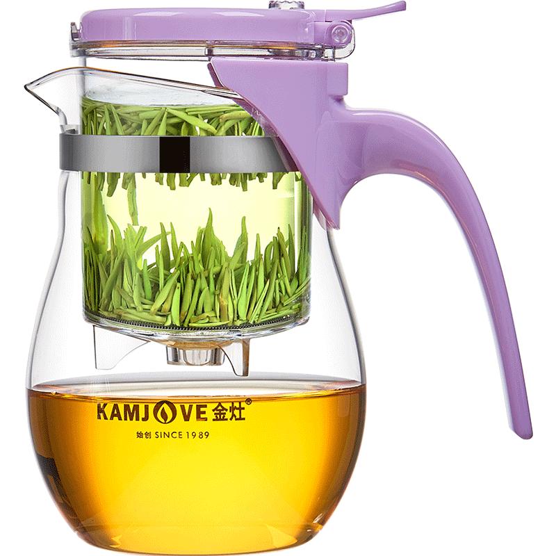 金灶弹压式飘逸杯茶水分离杯