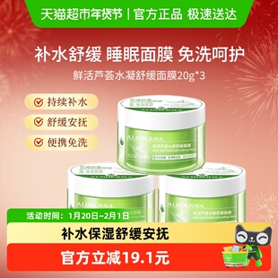 瑷露德玛芦荟睡眠面膜懒人免洗涂抹式补水保湿舒缓夜间修复60g*1