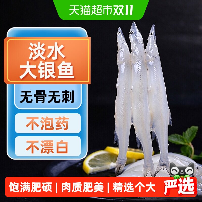 青岛大银鱼新鲜冷冻面条鱼白饭鱼银鱼银鱼羹炒菜食材淡水银鱼