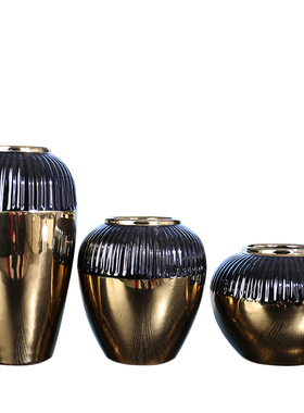 新中式风轻奢花瓶会议室软装摆件