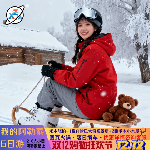 新疆旅游阿勒泰起止喀纳斯禾木6天5晚游跟团游无人机航拍轻旅拍