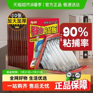 金大侠强力粘鼠板加大加厚家用大老鼠粘胶老鼠贴捕鼠神器灭鼠
