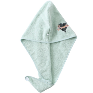 【2条】金号浴帽干发帽纯棉柔软吸水家用女毛巾料速干全棉厚实