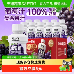 轻上葡萄汁100%果汁含量饮品含NFC夏黑葡萄汁水果桶野餐露营酸甜