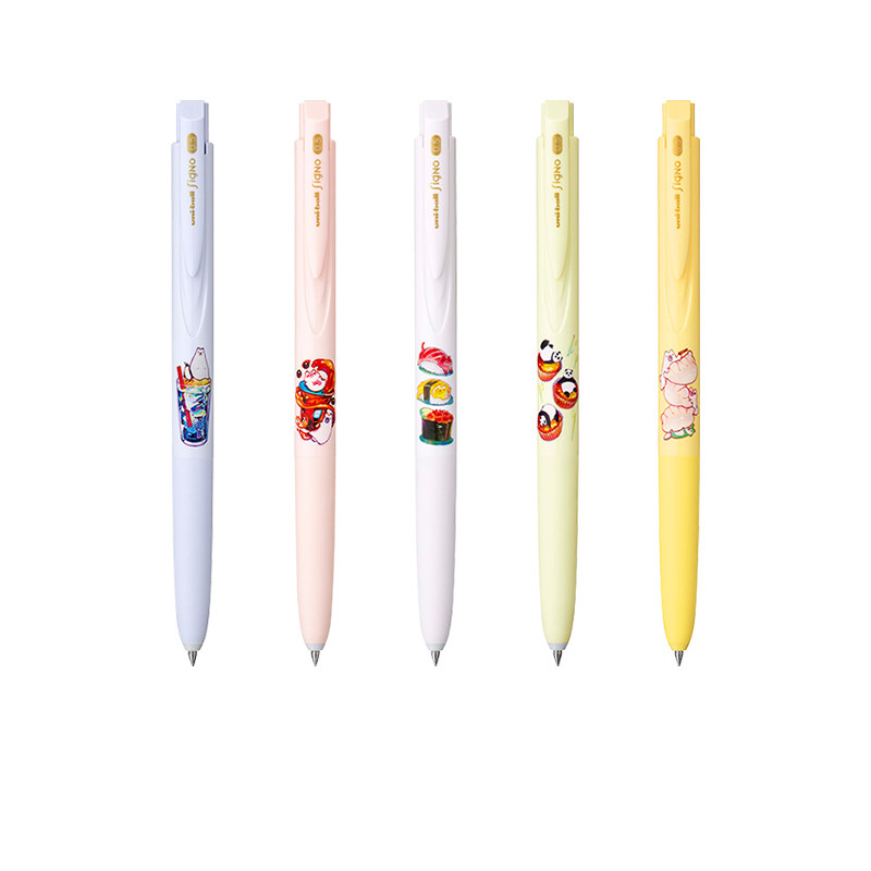 uni三菱UMN-185美食馆限定款按动式中性笔学生考试刷题办公