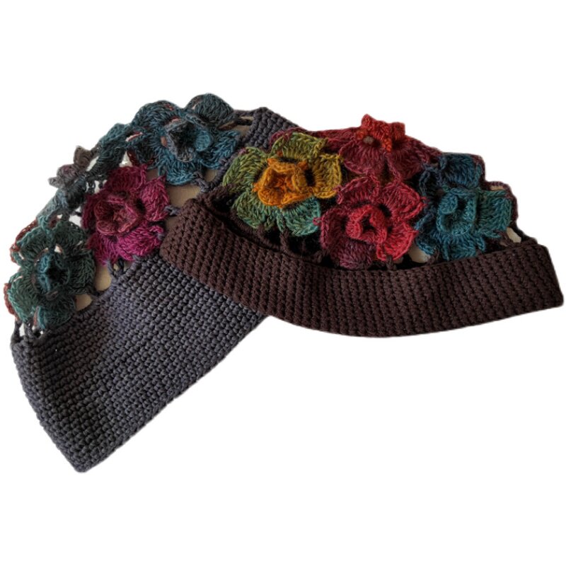 原创手工日系针织百搭瓜皮地主帽