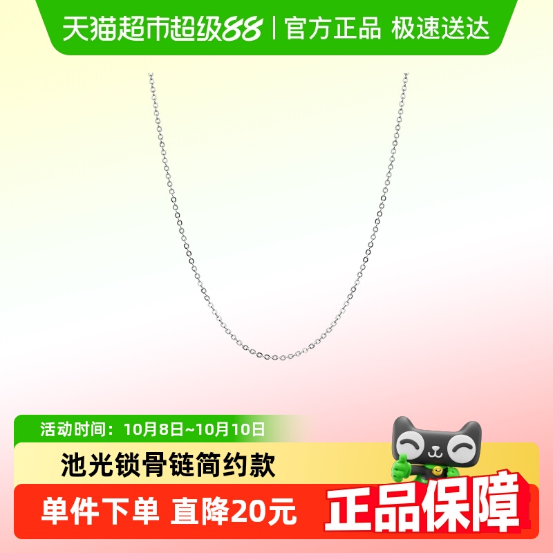 顺钦银楼S999纯银女设计感项链