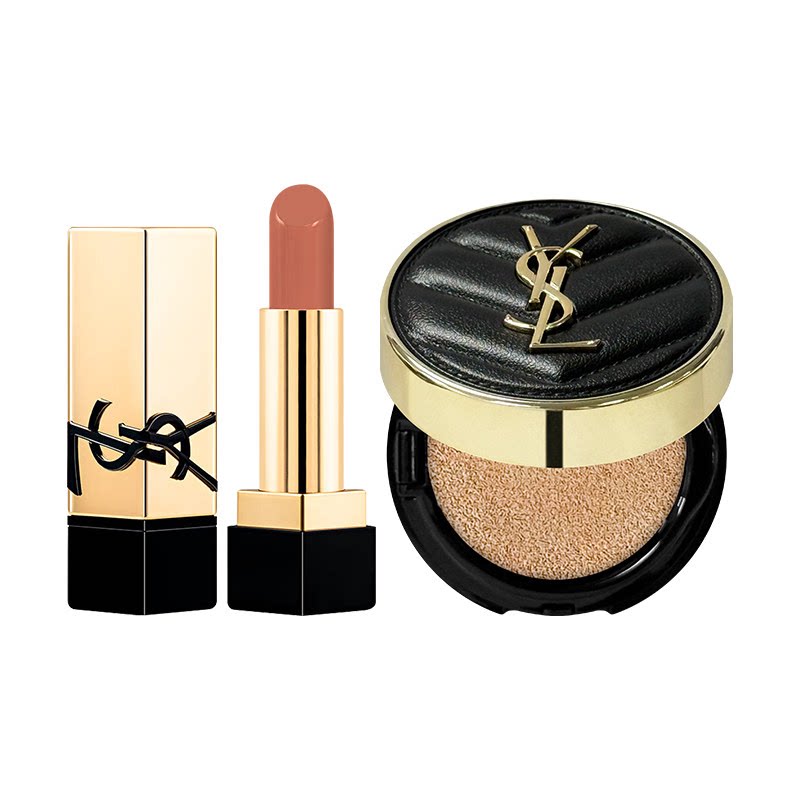 YSL/圣罗兰黑气垫NM口红小样套装图片