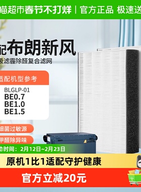 适配美国布朗BE0.7/BE1.0/BE1.5新风主机BLGLP-01除甲醛集尘滤芯
