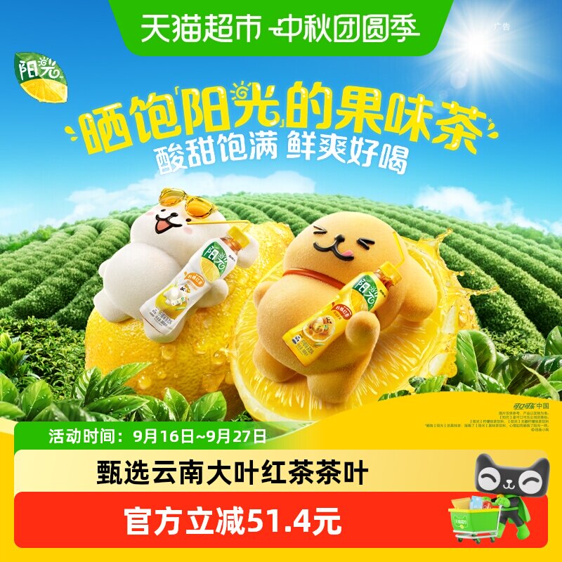 阳光茶饮料柠檬茶整箱