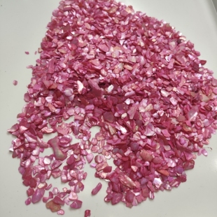 m235玫红色美甲贝壳碎块一百克图片全部
