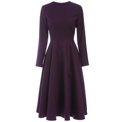 轻熟优雅赫本减龄小香风连衣裙