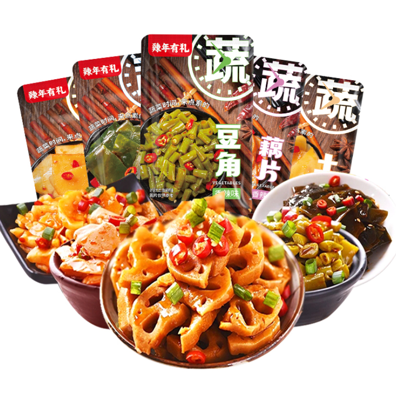 0-几芼 卤味零食8包海带丝/萝卜/藕片/土豆片人人能迫！速冲 社群免单