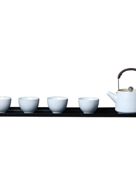 新中式风白色组合茶室软装饰品