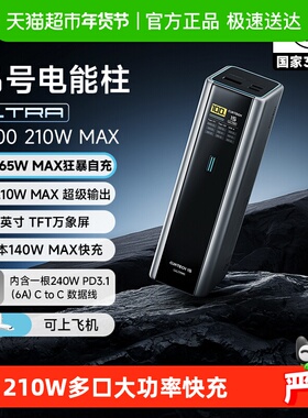 【3C认证】CUKTECH酷态科15号电能柱Ultra移动电源20000mAh充电宝