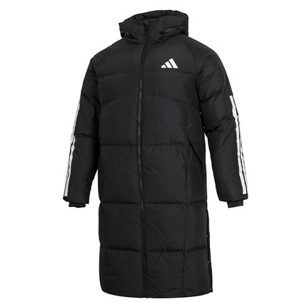 Adidas阿迪达斯男装新款运动服中长款保暖户外健身羽绒服鸭绒商场