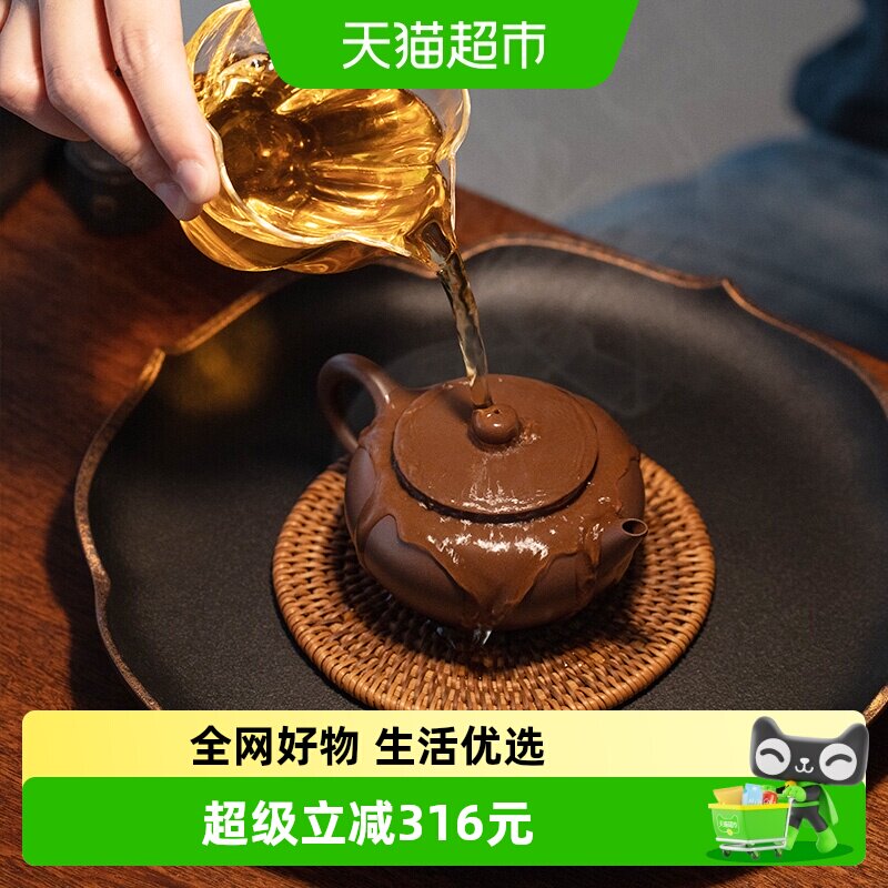 万仟堂紫砂壶功夫茶壶家用泡茶壶纯手工茶壶可泡养茶具仿古紫砂壶