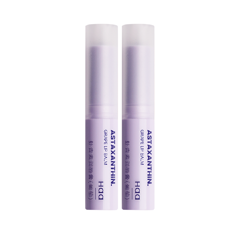 【抖音爆卖】Haa润唇膏虾青素葡萄味唇膏保湿滋润淡化唇纹唇打底 - 封面