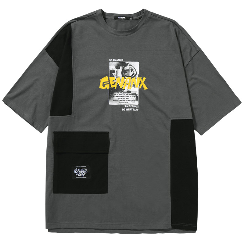 GENANX闪电潮牌短袖2021解构