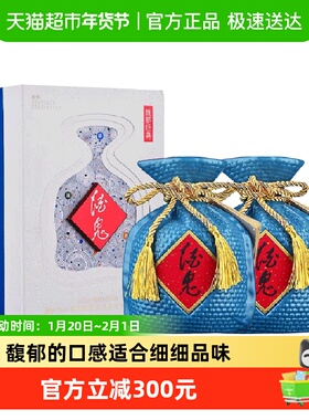 酒鬼酒52度馥郁经典500m*2瓶馥郁香型白酒节庆送礼(含礼袋)