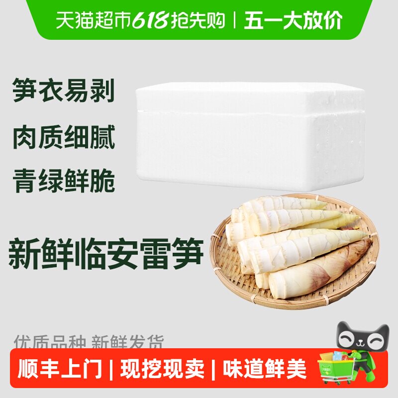 顺丰上门薯小萌临安春笋新鲜现挖竹笋野生农家蔬菜鲜笋