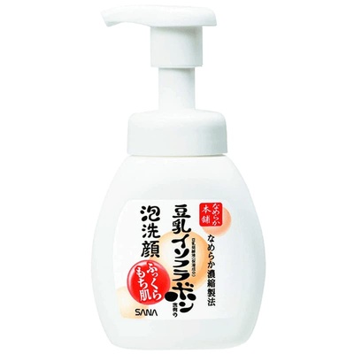 日本SANA莎娜豆乳美白保湿泡沫洁面慕斯洗面奶 敏肌温和清洁200ml