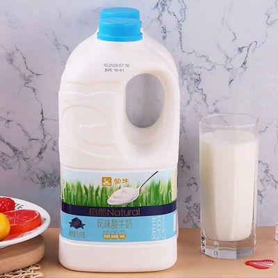 蒙牛大桶装酸奶大桶1.1kg 水果捞原味风味酸牛奶冷藏营养早餐奶