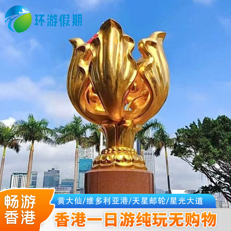 【买1送1】香港一日游纯玩小团港珠澳大桥维港太平山跟团游