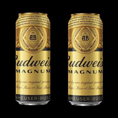 百威黑金啤酒原装整箱啤酒罐装高端易拉罐黄啤酒听装500ml2/5罐