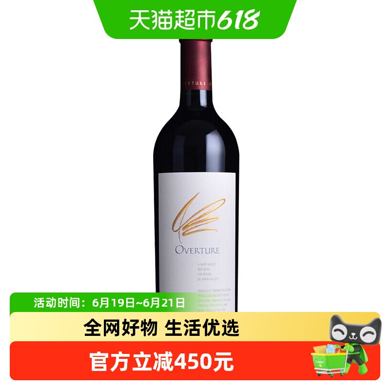 作品一号红酒副牌序曲美国纳帕谷Napa Valley干红葡萄酒