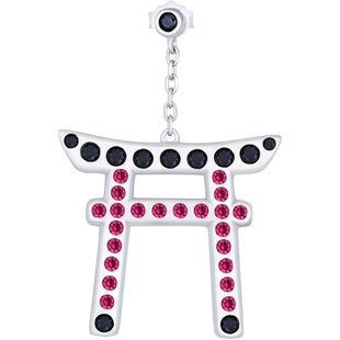 漫导士 鸟居印象耳钉 S925银首饰稻荷神日式神社和风神话耳环周边