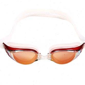 河马 男女式眼镜近视镜 电镀防雾休闲游泳镜200-700度