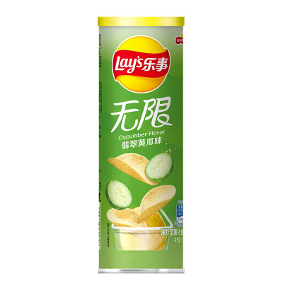 乐事罐装黄瓜味抽屉装薯片