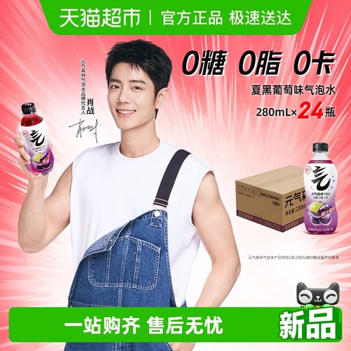 元气森林夏黑葡萄味气泡水