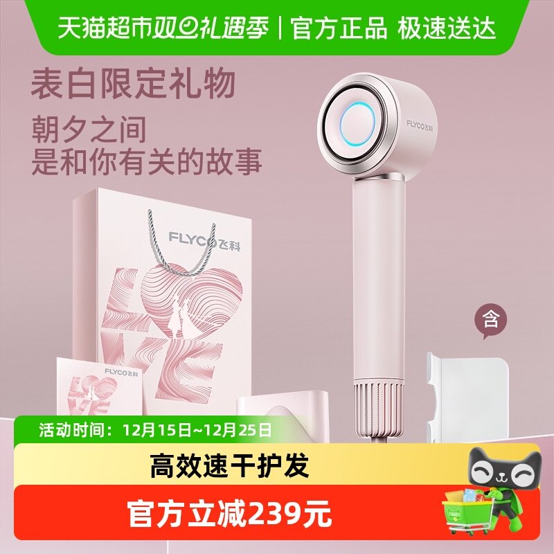 飞科高速吹风机家用负离子护发大风力速干电吹风送女生礼物FH6371