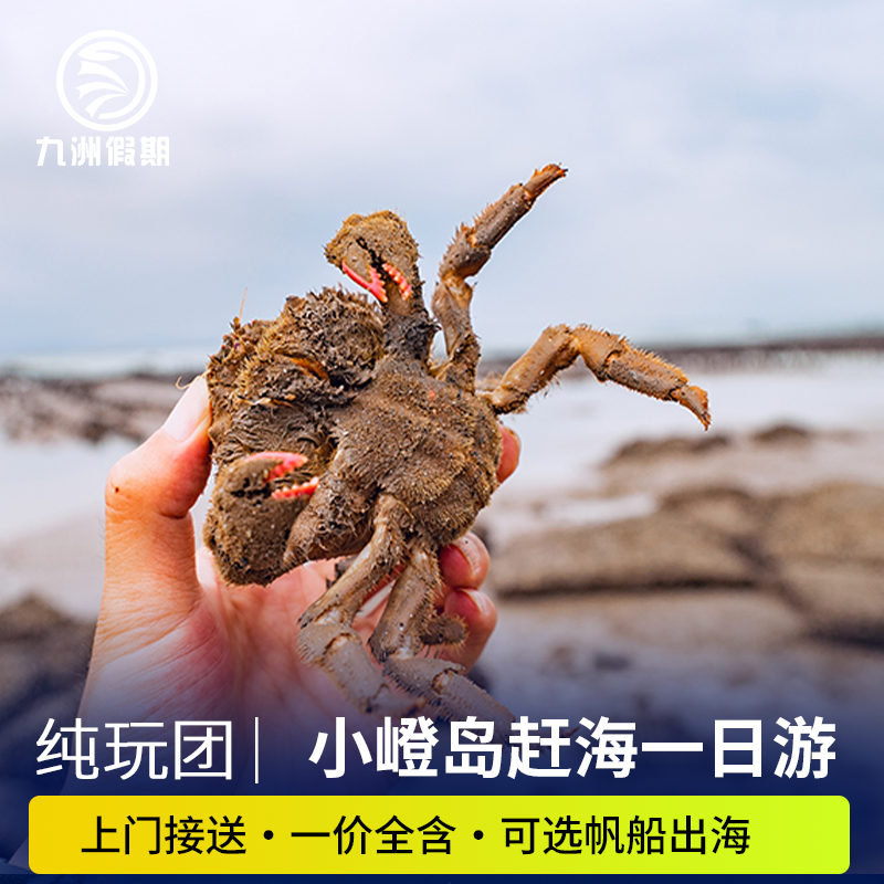 厦门周边游小嶝岛赶海1日游纯玩团原生态渔村趣味赶海 帆船出海游